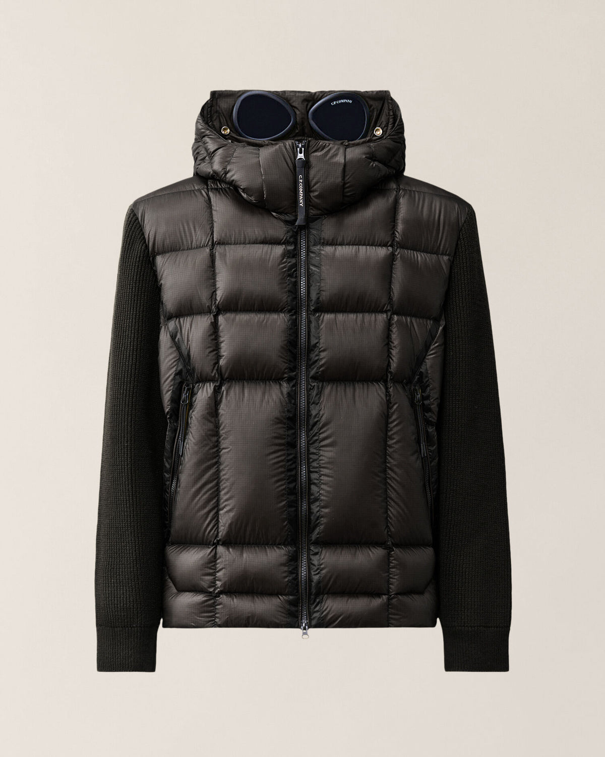 C.P. Company Extrafine Merino Wool Mixed Goggle Sweater Black – photo 1 – Dewachter Montpellier