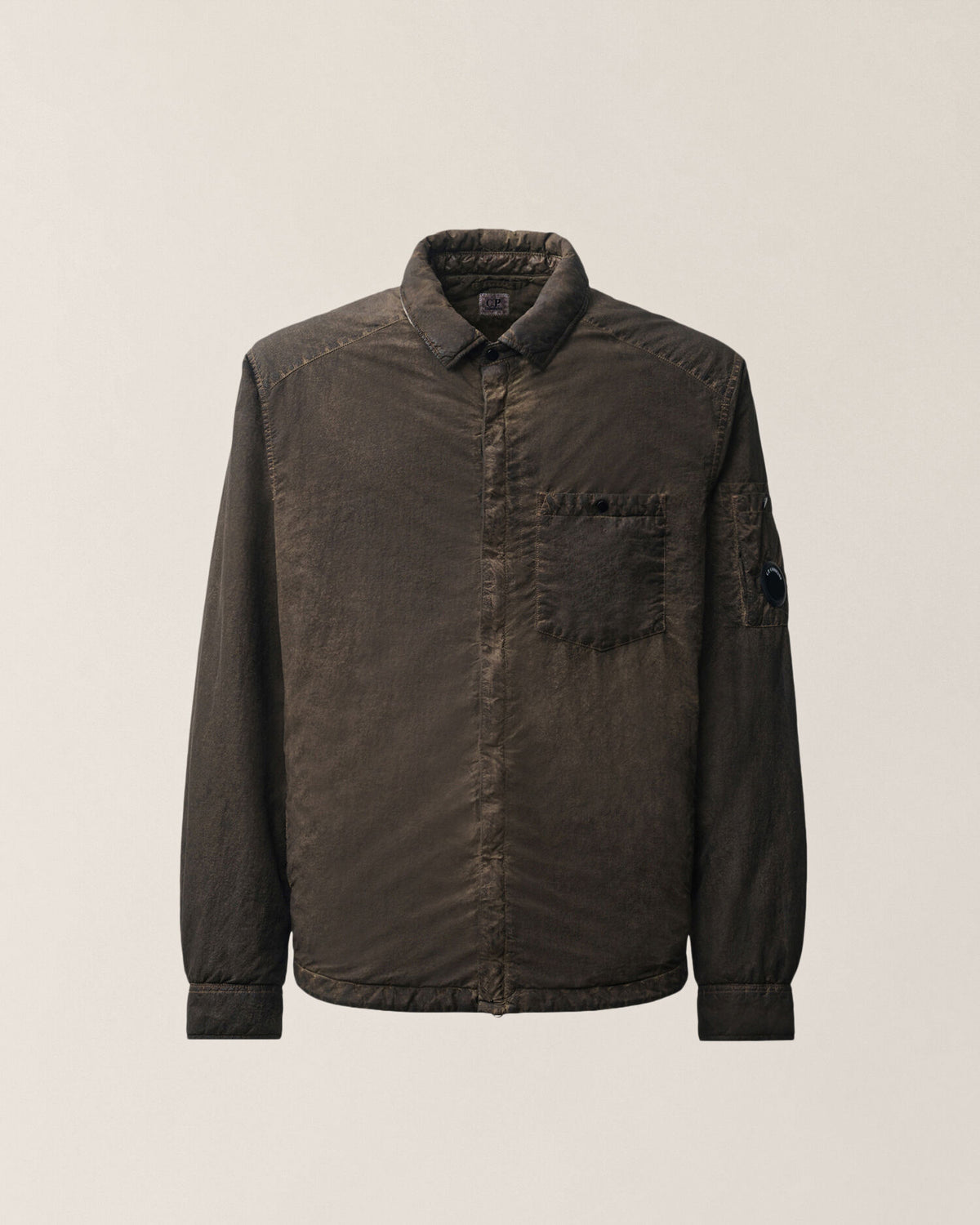 C.P. Company Flatt Nylon Lens Re-Colour Overshirt Re-Color Brown – photo 1 – Dewachter Montpellier