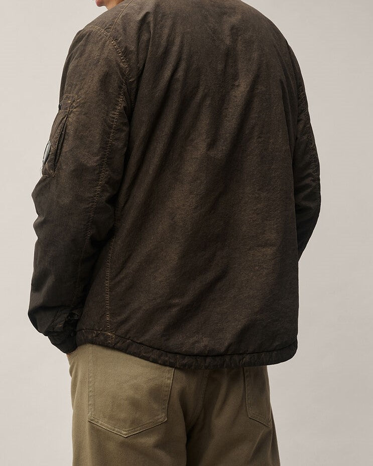 C.P. Company Flatt Nylon Lens Re-Colour Overshirt Re-Color Brown – photo 3 – Dewachter Montpellier