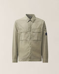 C.P. Company Organic Gabardine Lens Flap Zip Overshirt Fallen Rock – photo 1 – Dewachter Montpellier