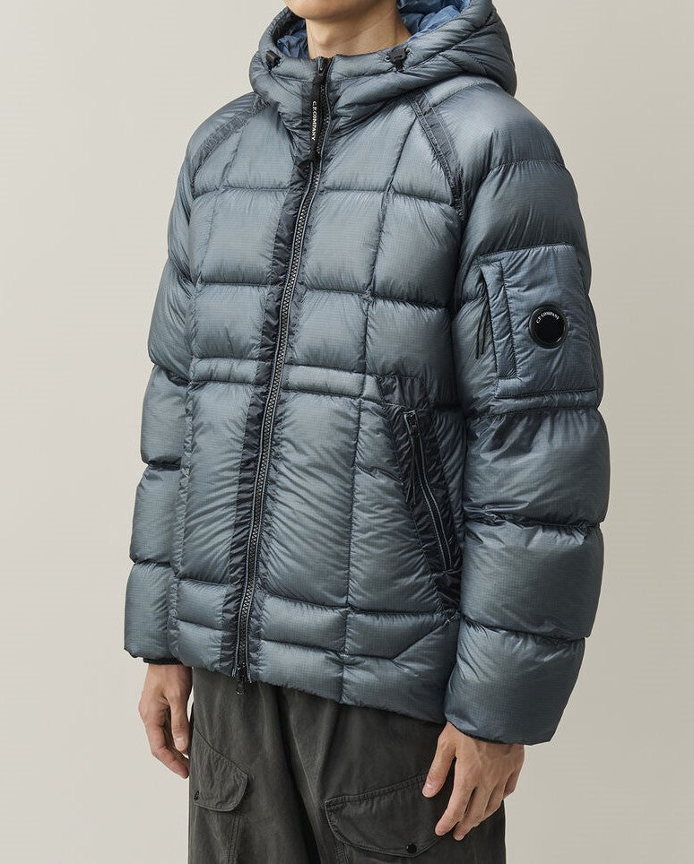 C.P. Company D.D. Shell Hooded Puffer Jacket Orion Blue – photo 2 – Dewachter Montpellier