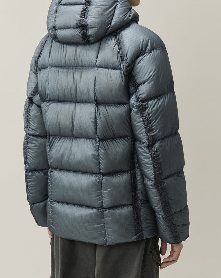 C.P. Company D.D. Shell Hooded Puffer Jacket Orion Blue – photo 3 – Dewachter Montpellier