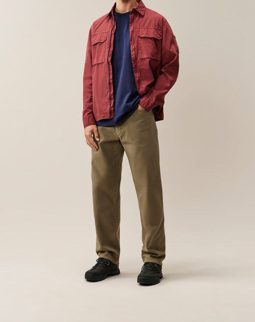 C.P. Company 30/2 Mercerized Jersey Twisted Lens Short Sleeve T-Shirt Peacoat – photo 5 – Dewachter Montpellier