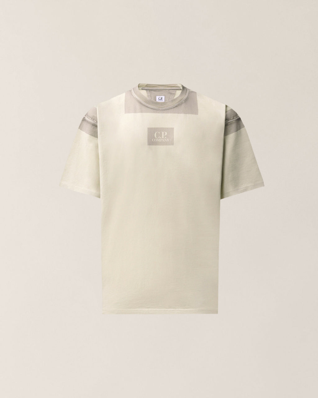 C.P. Company 24/1 Jersey Short Sleeve Chest Logo T-Shirt Silver Birch – photo 1 – Dewachter Montpellier