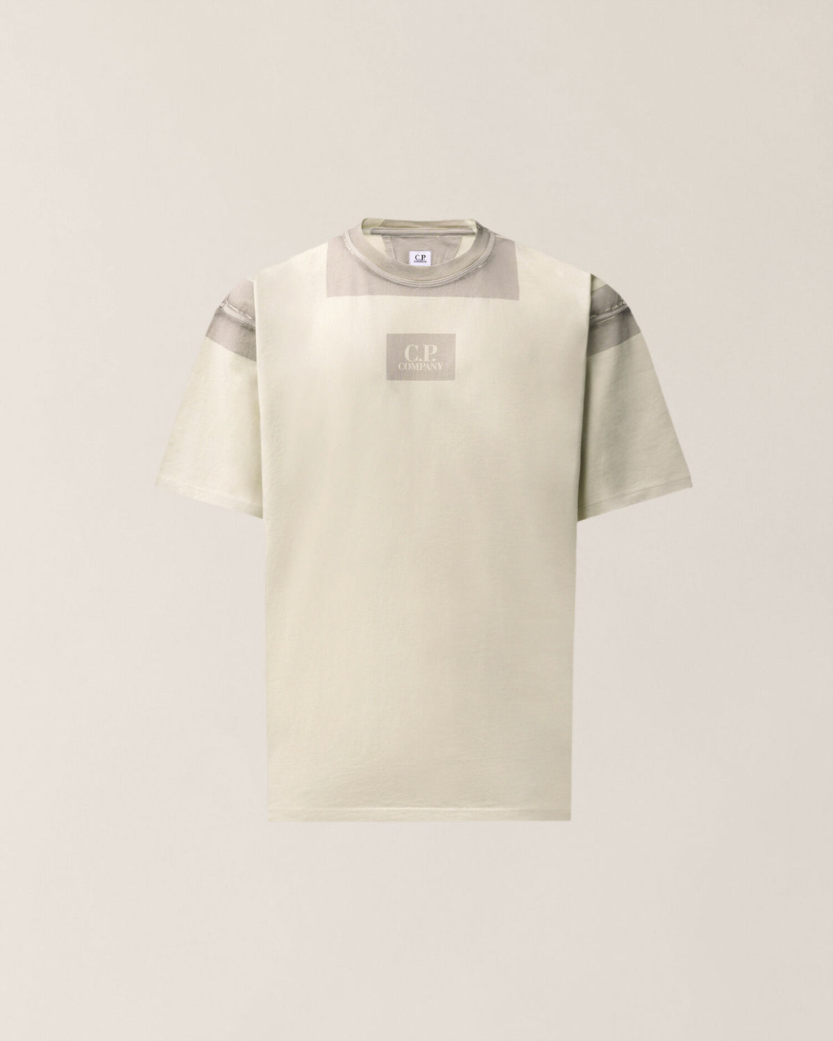 C.P. Company 24/1 Jersey Short Sleeve Chest Logo T-Shirt Silver Birch – photo 1 – Dewachter Montpellier