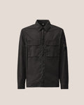 C.P. Company Organic Gabardine Zipped Lens Overshirt Black – photo 1 – Dewachter Montpellier