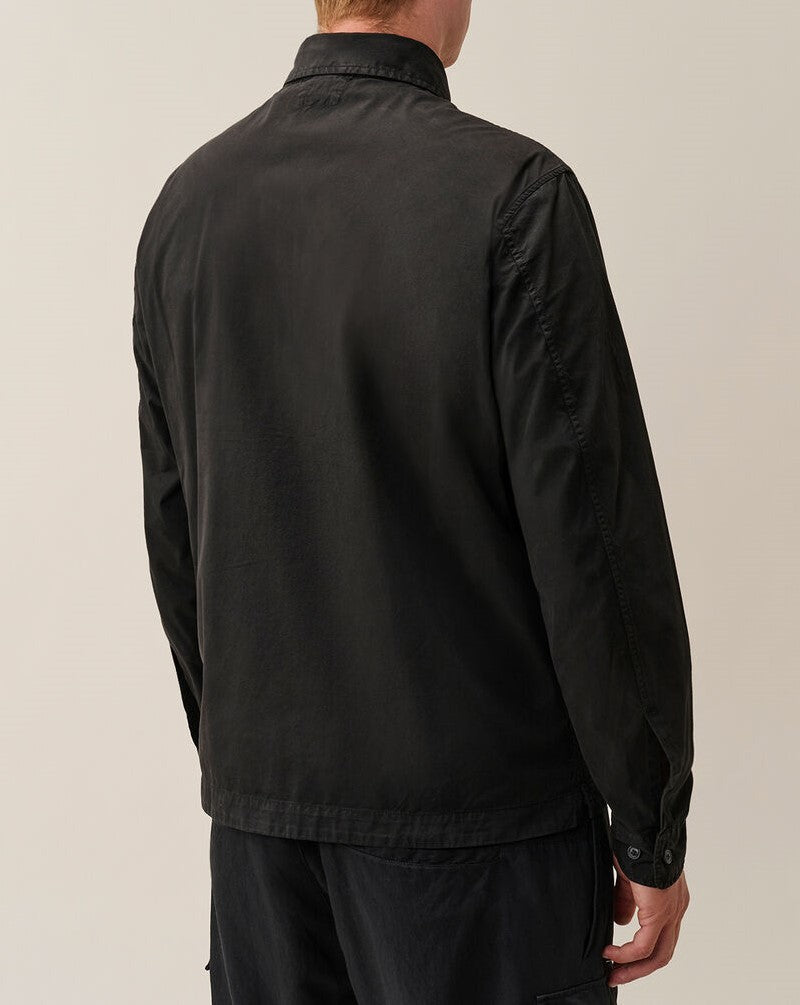 C.P. Company Organic Gabardine Zipped Lens Overshirt Black – photo 3 – Dewachter Montpellier