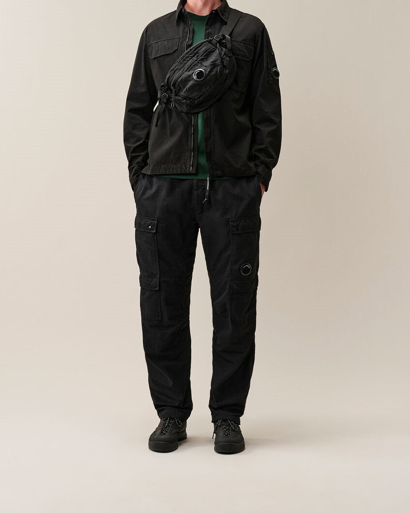 C.P. Company Organic Gabardine Zipped Lens Overshirt Black – photo 6 – Dewachter Montpellier