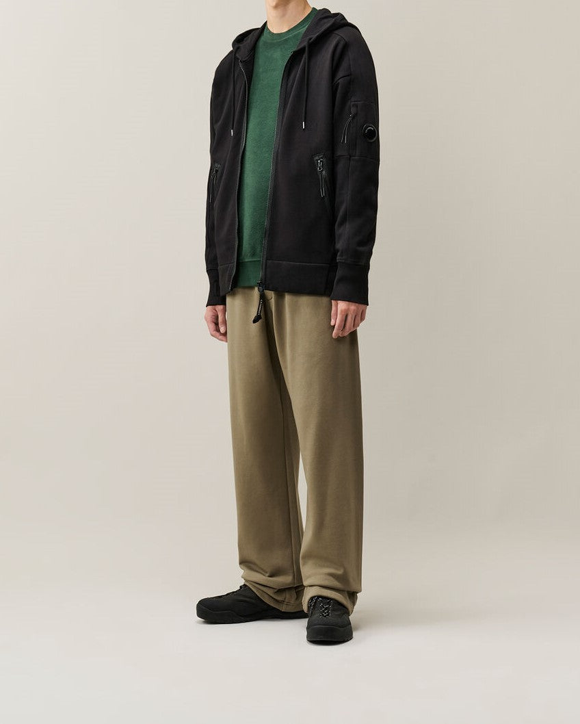 C.P. Company Diagonal Raised Fleece Hooded Zip Lens Sweatshirt Black – photo 6 – Dewachter Montpellier
