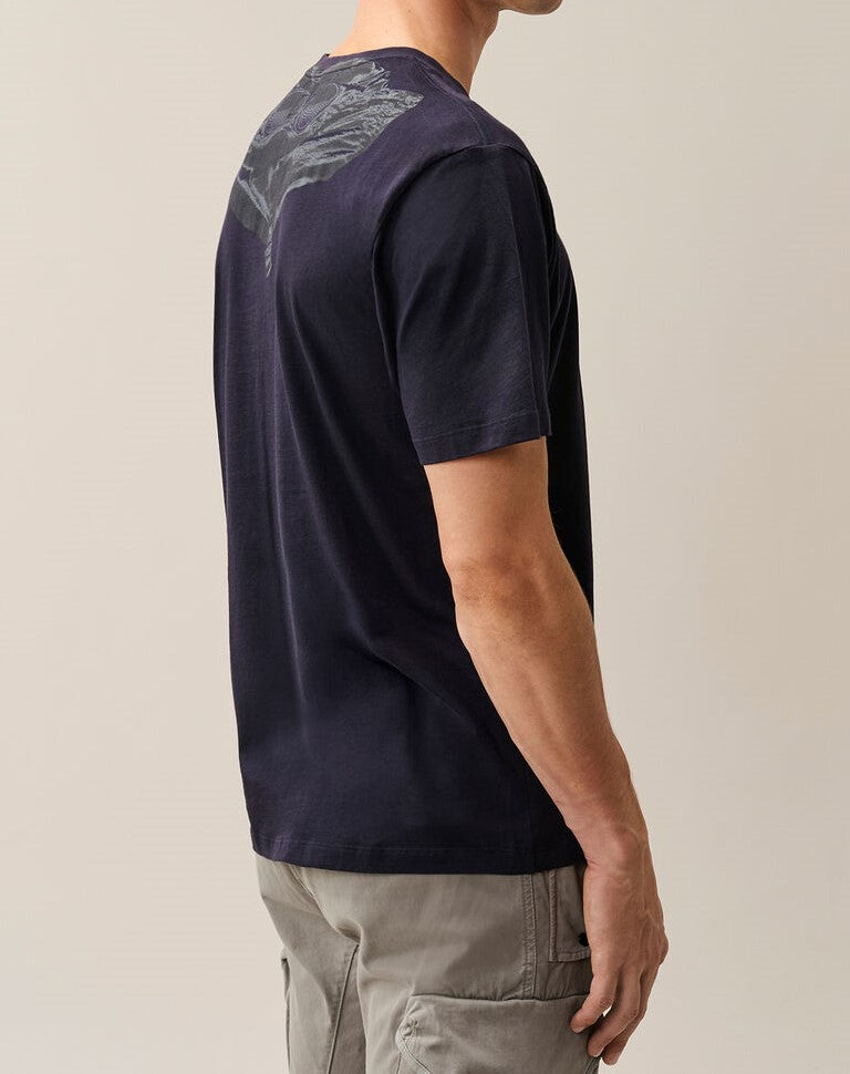 C.P. Company 30/1 Jersey Short Sleeve Goggle T-Shirt Total Eclipse – photo 8 – Dewachter Montpellier