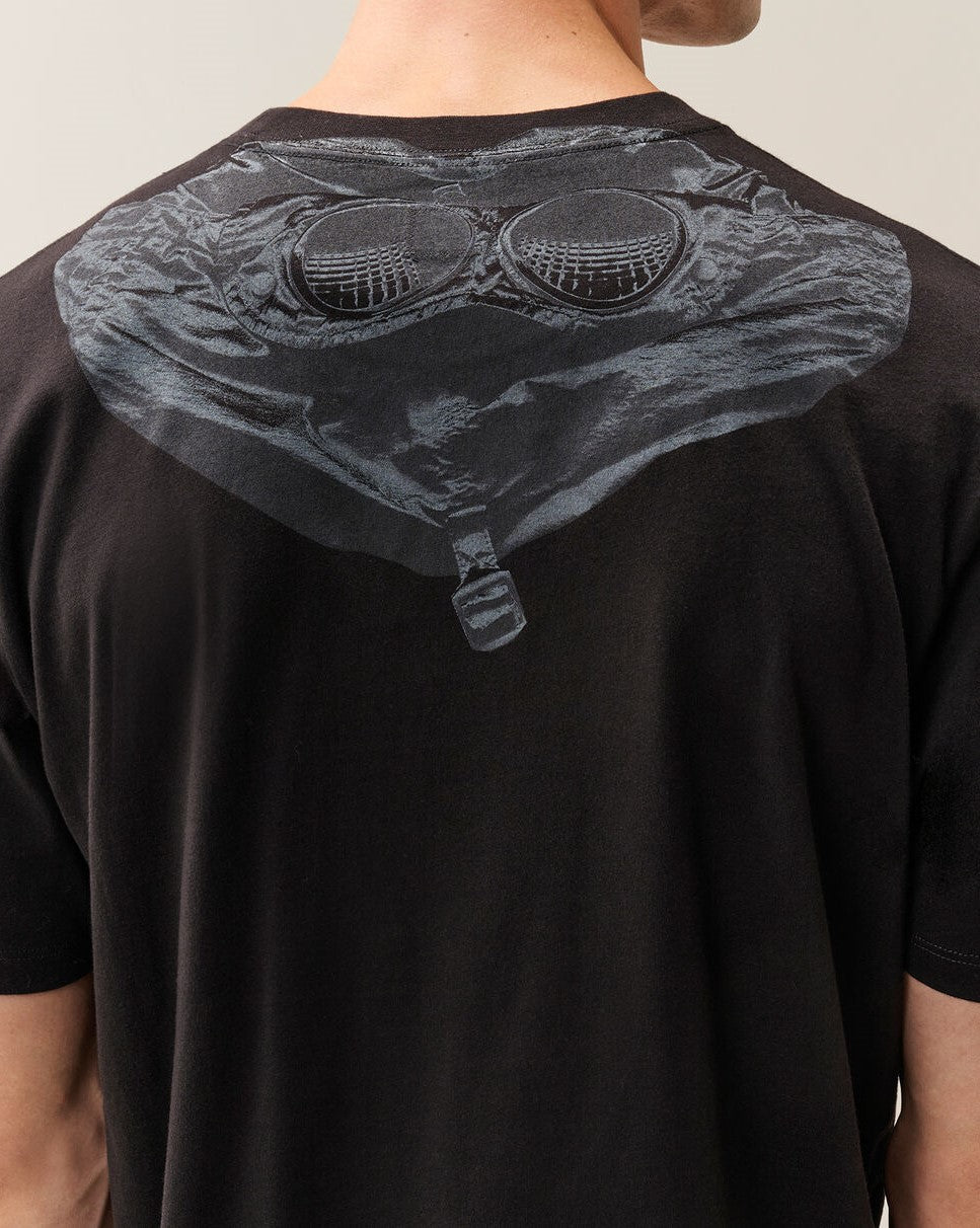 C.P. Company 30/1 Jersey Short Sleeve Goggle T-Shirt Black – photo 4 – Dewachter Montpellier