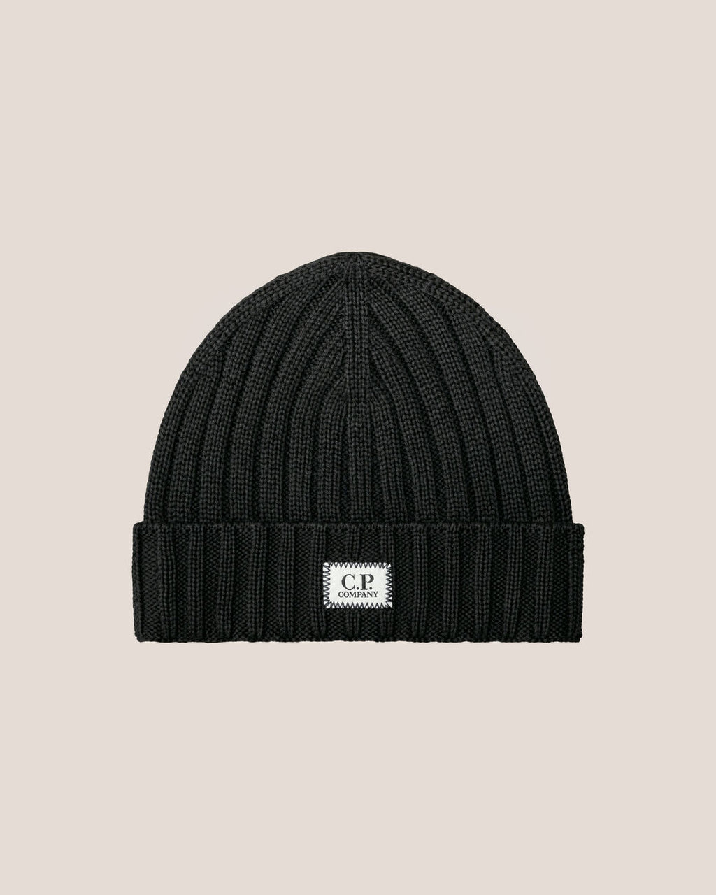 C.P. Company Extrafine Merino Wool Lens Beanie Black – photo 1 – Dewachter Montpellier