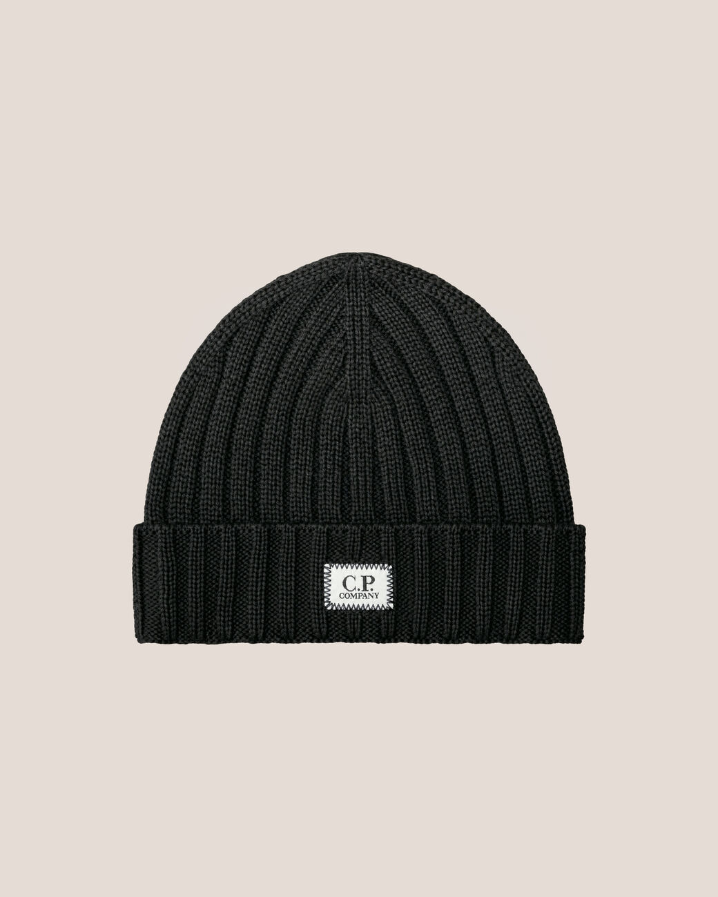C.P. Company Extrafine Merino Wool Lens Beanie Black – photo 1 – Dewachter Montpellier