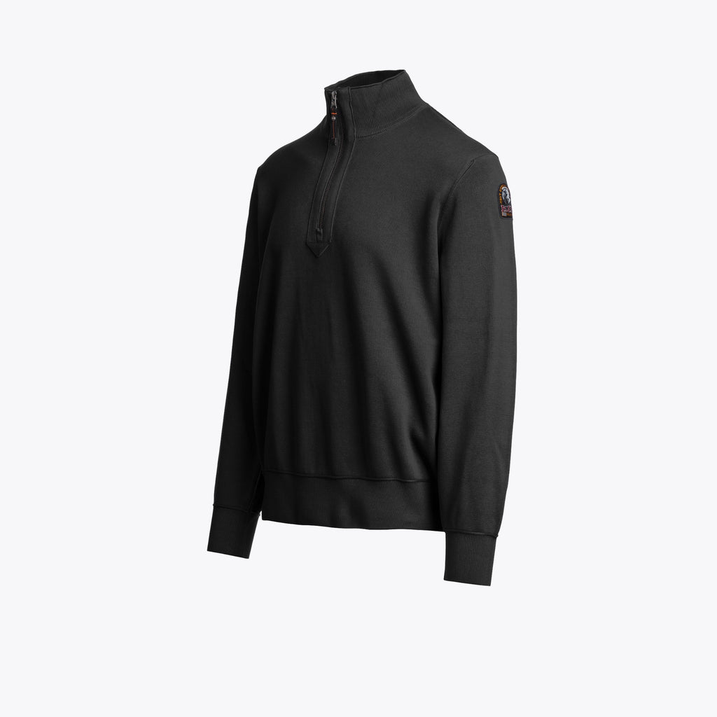 Parajumpers Basic Scoe - Cardigan demi-zip Black – photo 2 – Dewachter Montpellier