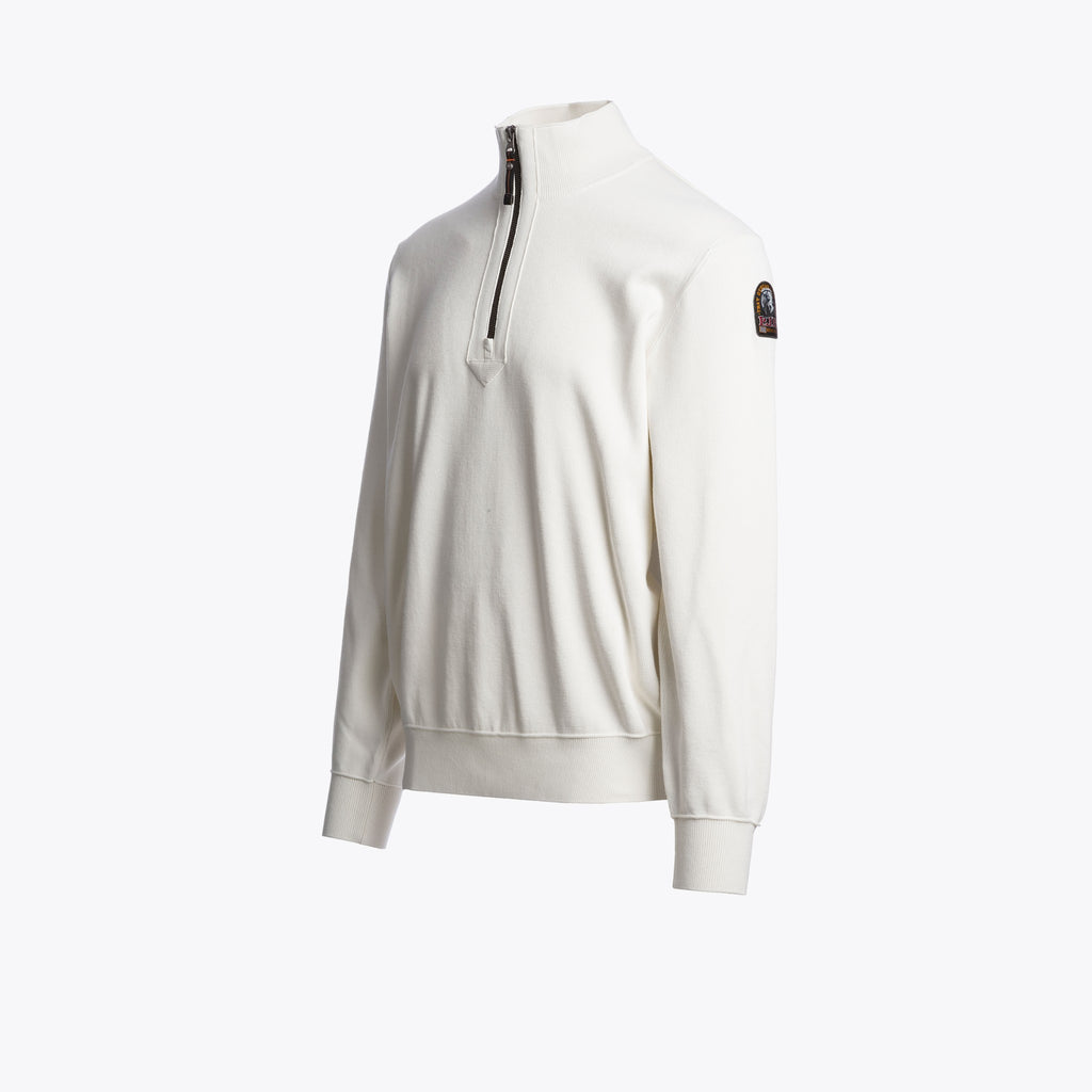 Parajumpers Basic Scoe - Cardigan demi-zip Warm Ivory – photo 5 – Dewachter Montpellier