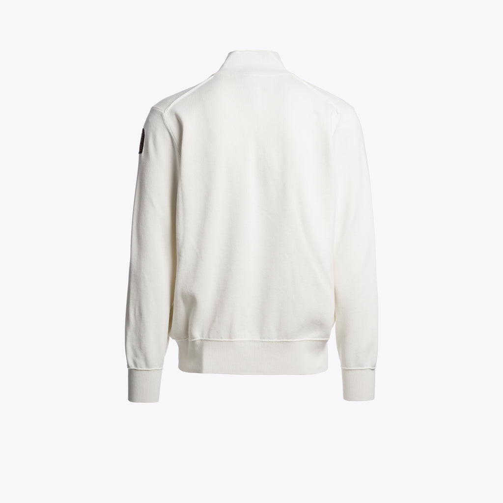 Parajumpers Basic Scoe - Cardigan demi-zip Warm Ivory – photo 6 – Dewachter Montpellier