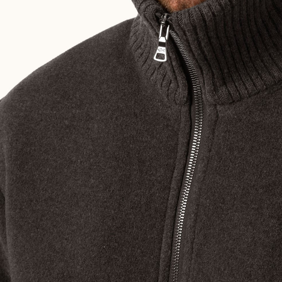 Wool and Cashmere Bomber Jacket