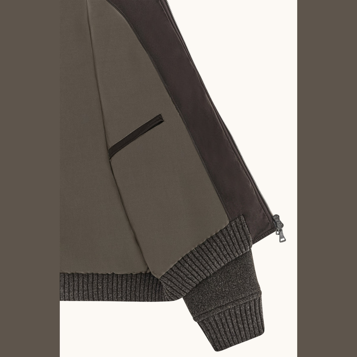 Wool and Cashmere Bomber Jacket