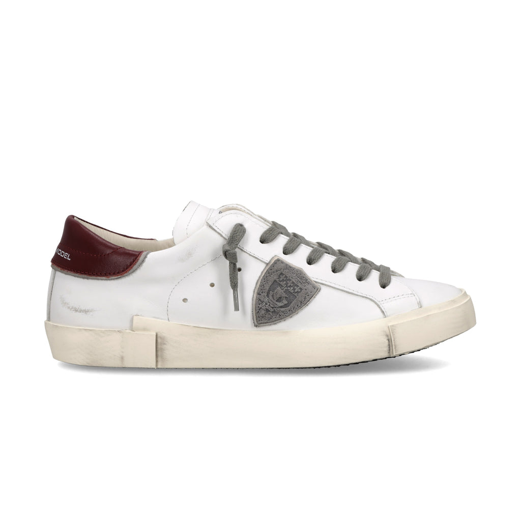 Philippe Model Sneakers Prsx Men, White Burgundy – photo 1 – Dewachter Montpellier