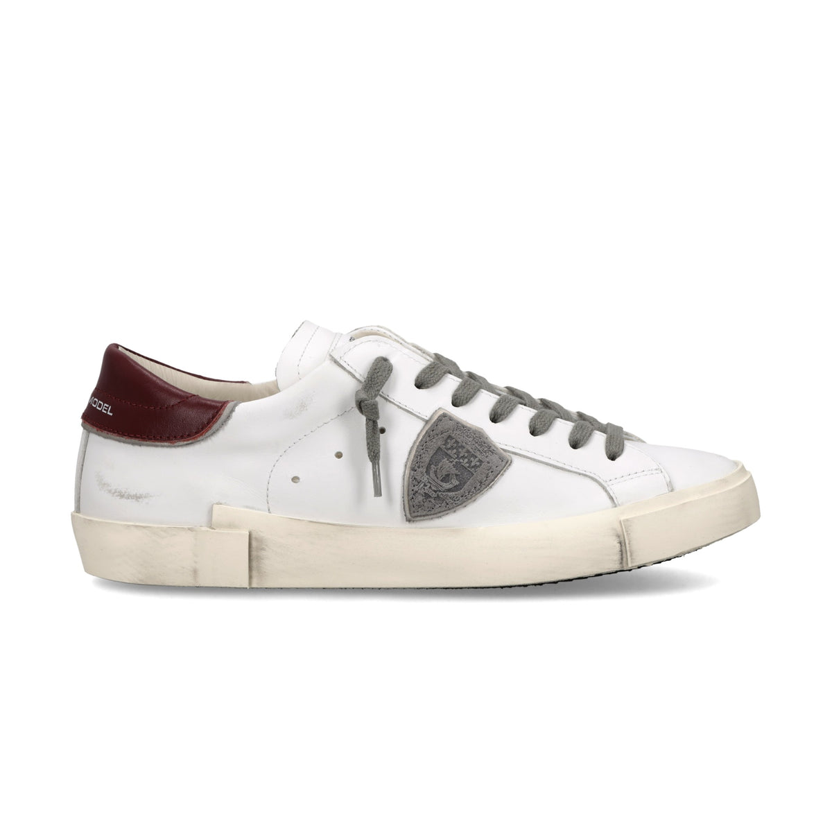 Philippe Model Sneakers Prsx Men, White Burgundy – photo 1 – Dewachter Montpellier